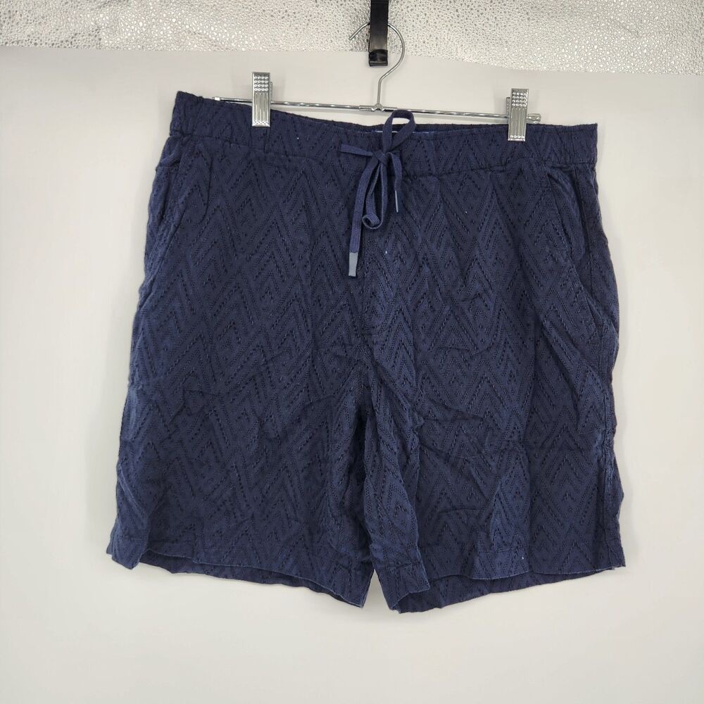 Flag & Anthem Men's Medium Navy Blue Drawstring Shorts 7" Inseam NWT